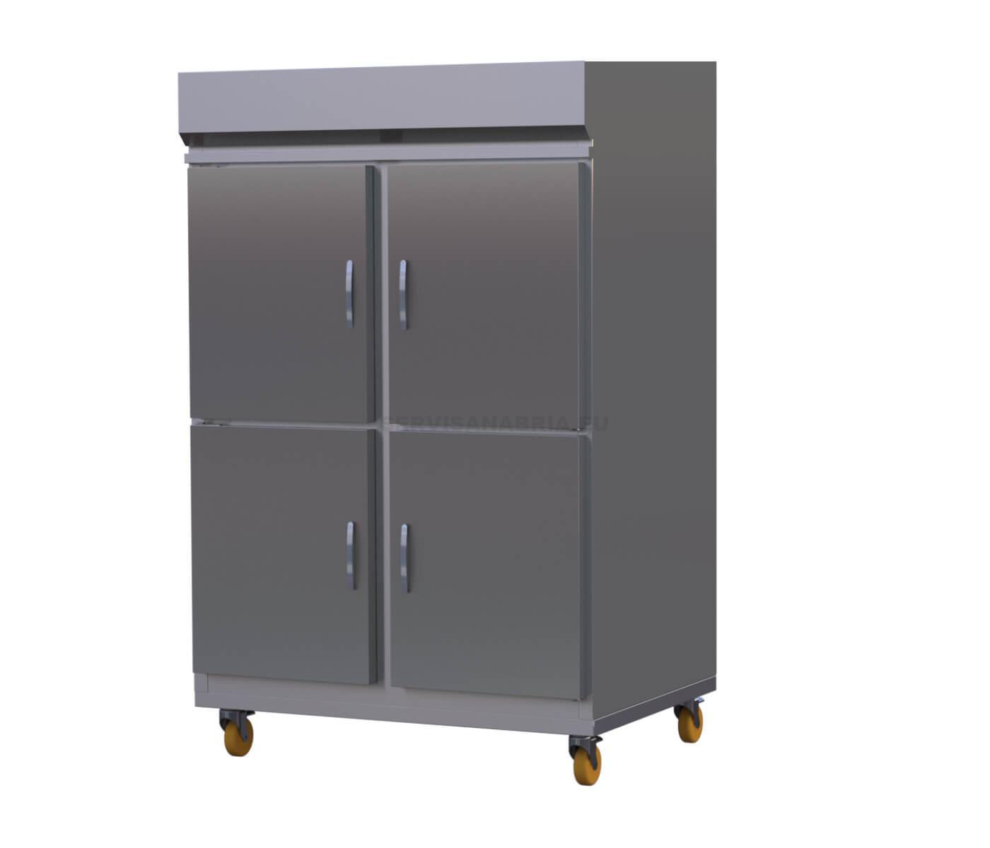 Nevera Vertical de 4 Puertas