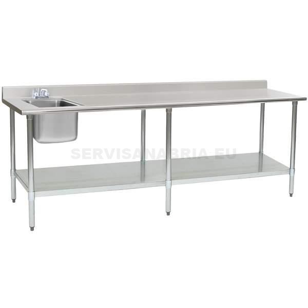 Mesa de Lavado en Acero Inoxidable