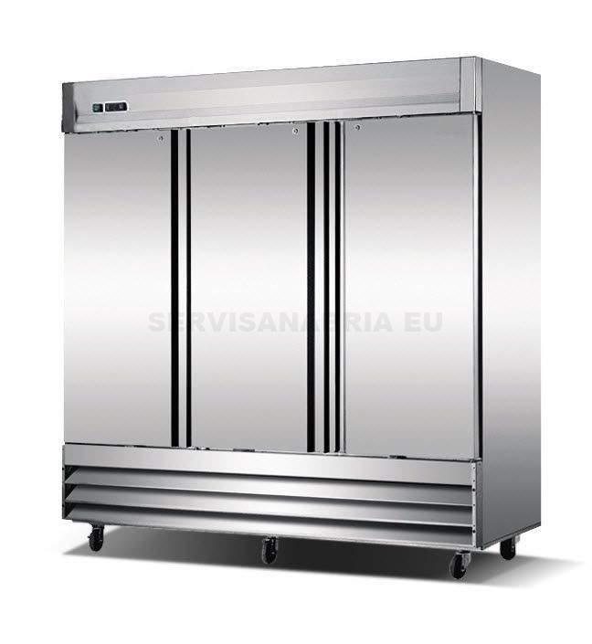 Congelador vertical en acero inoxidable