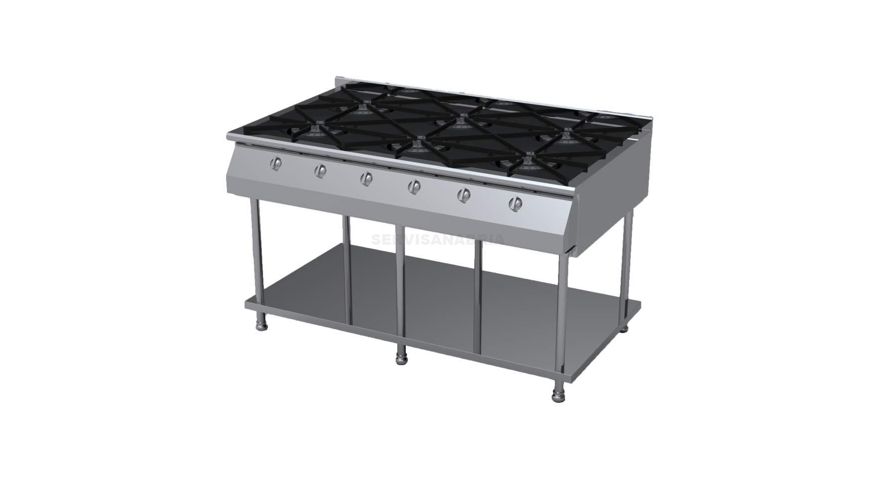 Estufa Industrial 6 Puestos